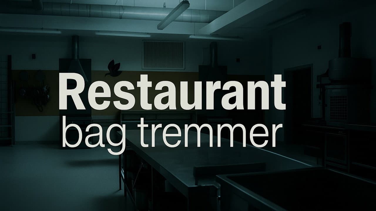 Restaurant bag tremmer