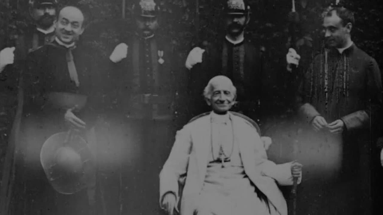 Pope Leo XIII Being Seated Bestowing Blessing