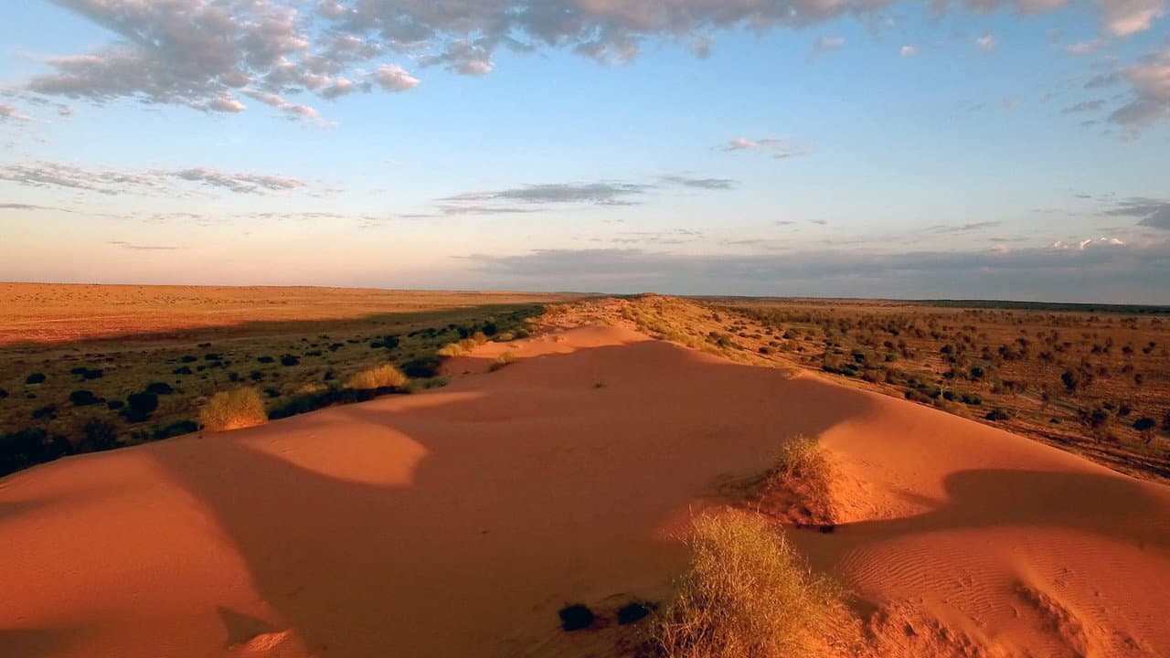 L'australie rouge et verte