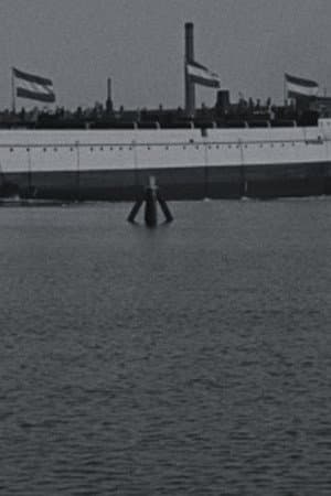Te water laten van de 'Koningin Regentes' aan de marinewerf, 1900