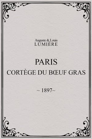 Paris, cortège du bœuf gras (char du prince du carnaval)