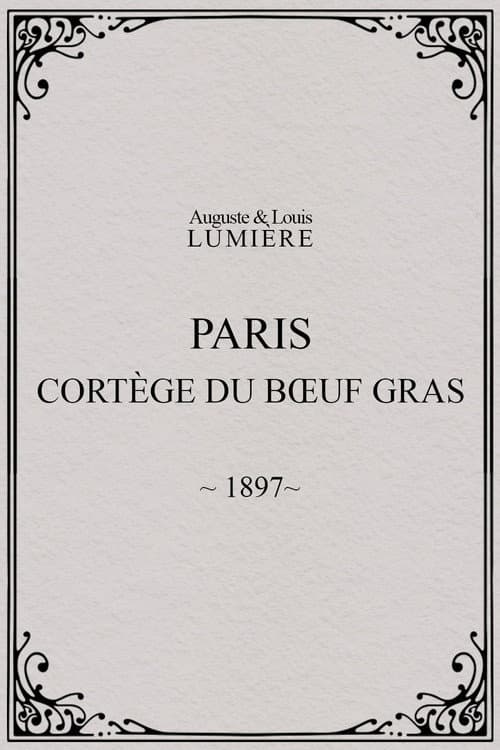 Paris, cortège du bœuf gras (char du prince du carnaval)