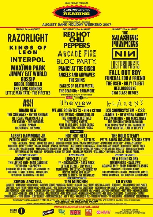 Reading + Leeds Festival 2007