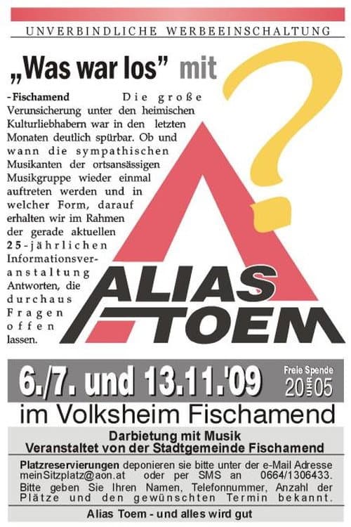 Alias Toem Was War Los