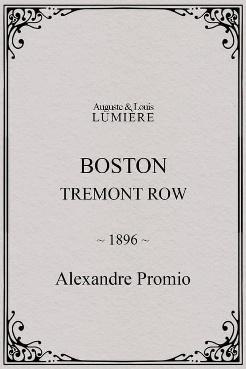 Boston, Tremont row