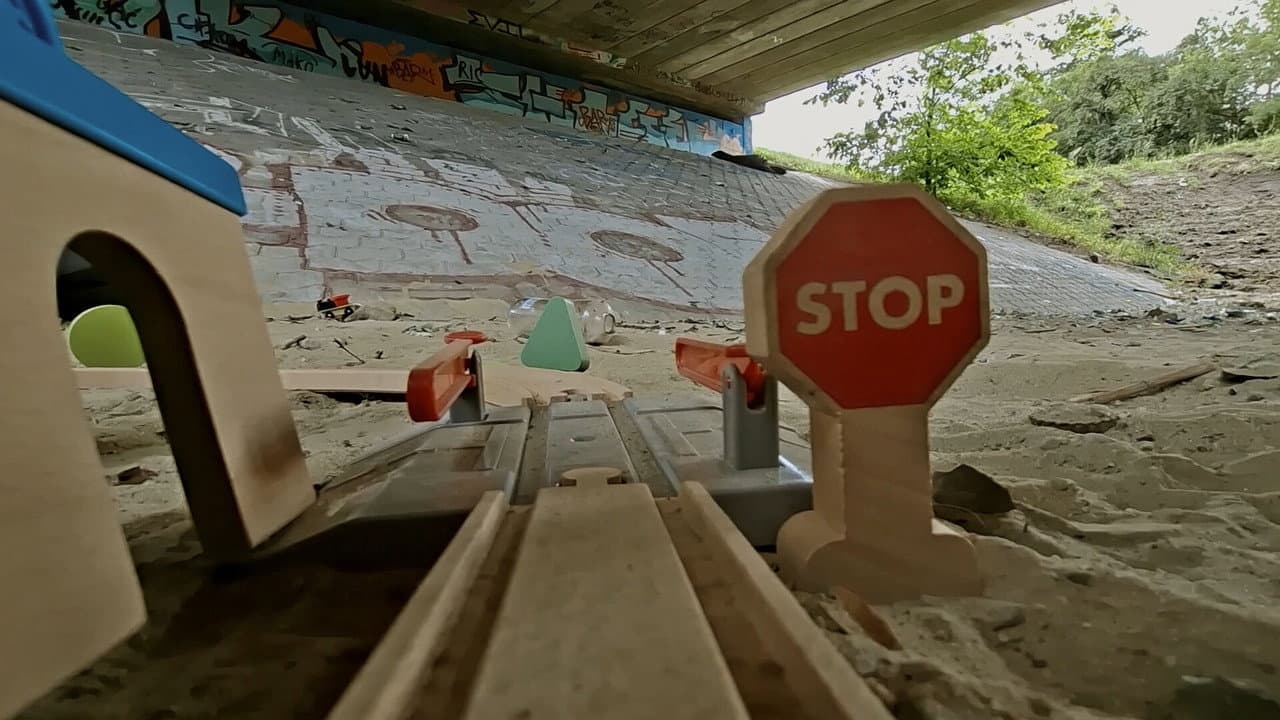 From under a Highway Bridge...