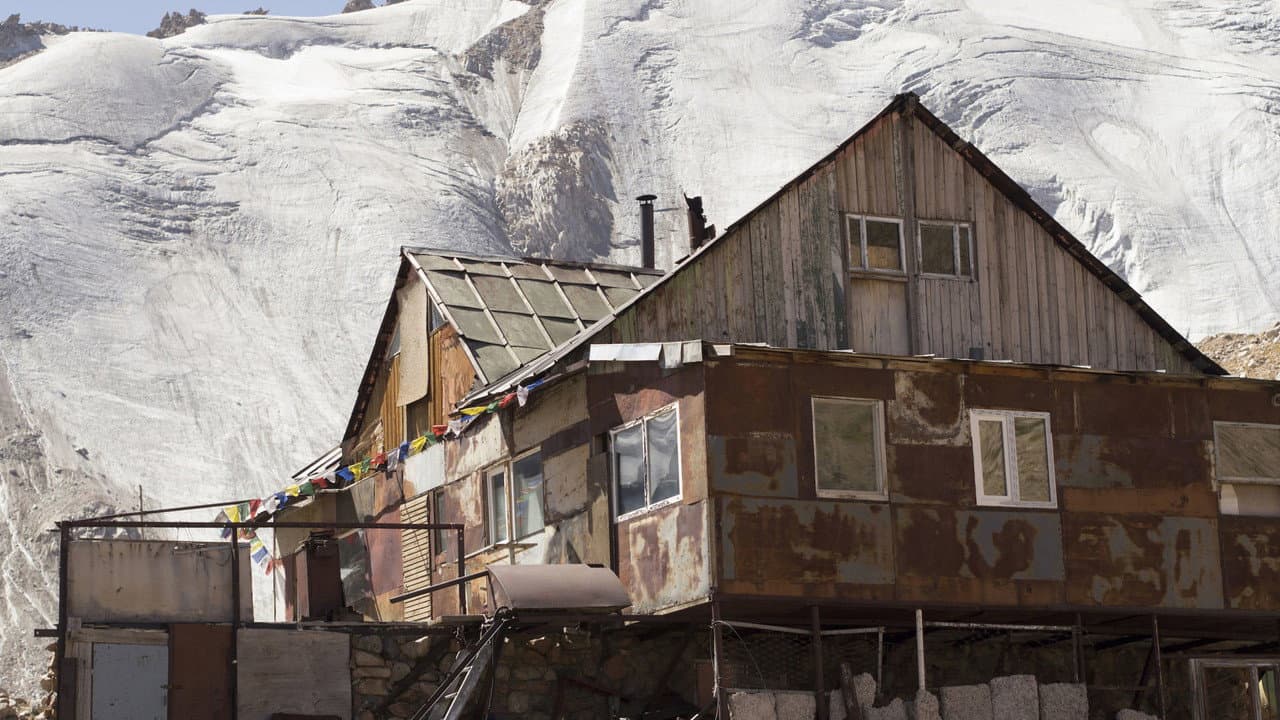 Woman and the Glacier